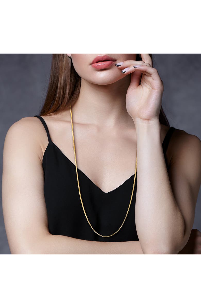 DELMAR Box Link Chain Necklace, 1.10mm, Alternate, color, 