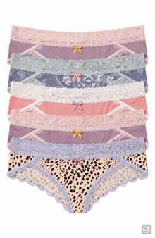 Ahna 5-Pack Lace Low Rise Hipster Panties