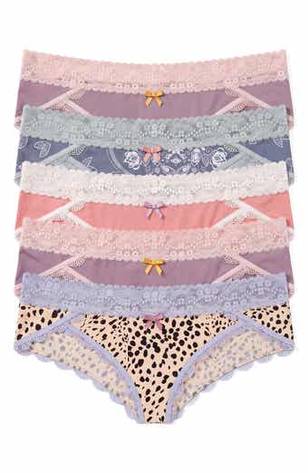 Ahna 5-Pack Lace Low Rise Hipster Panties
