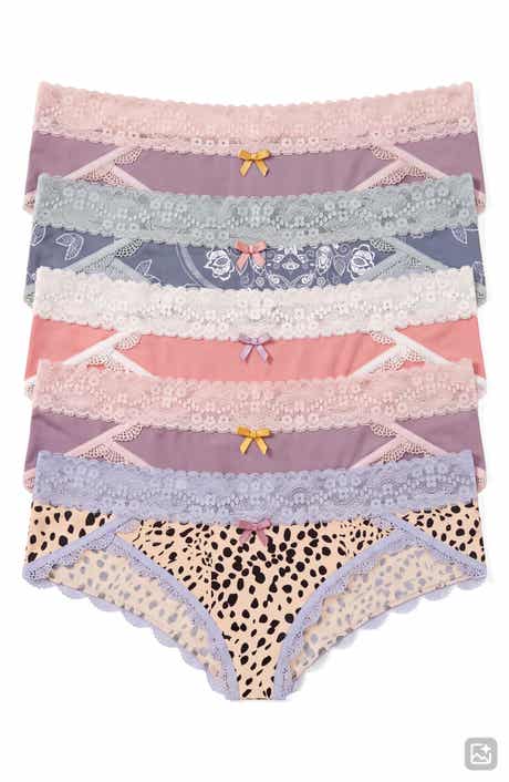 Ahna 5-Pack Lace Low Rise Hipster Panties