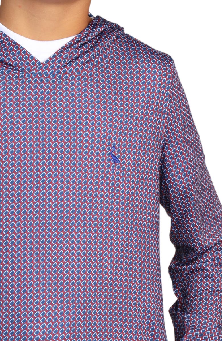 TailorByrd Kids' Football Performance Hoodie, Alternate, color, Burgundy