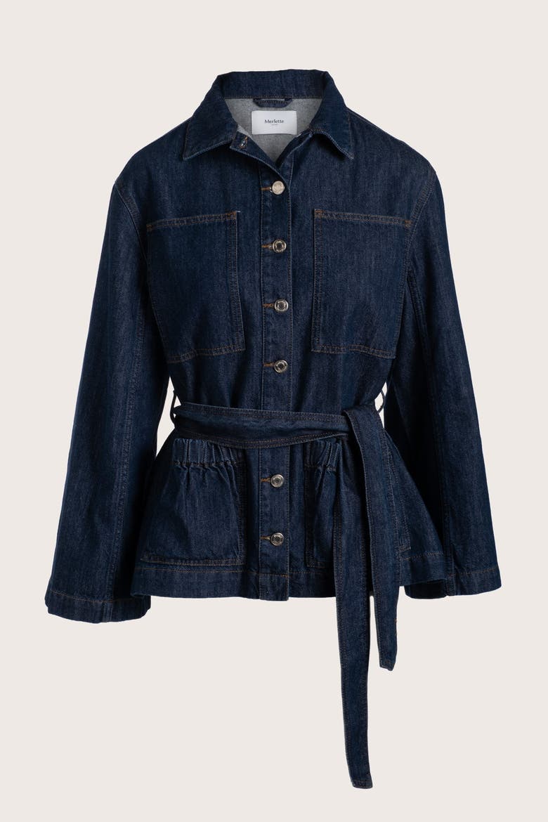 Elora Jacket, Main, color, Dark Blue Wash