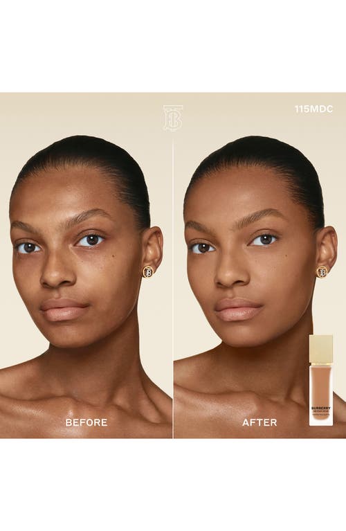 Burberry Beyond Wear Perfecting Matte Foundation In 115 Medium Deep Cool