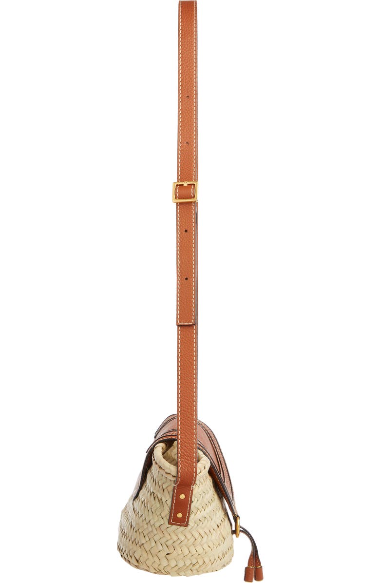 Chloé Small Marcie Leather & Raffia Crossbody Bag, Alternate, color,