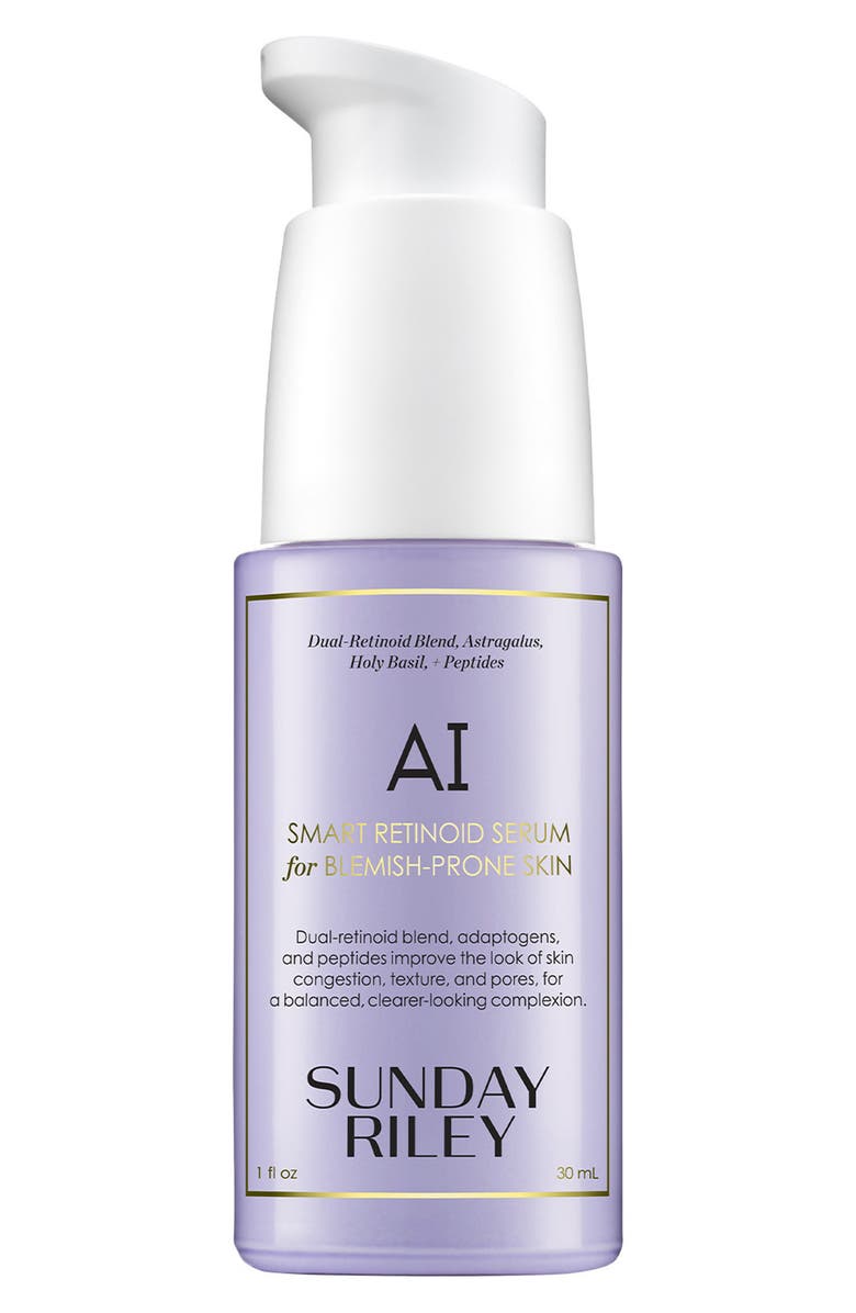 Sunday Riley AI Smart Retinoid Serum for Blemish-Prone Skin, Main, color, 