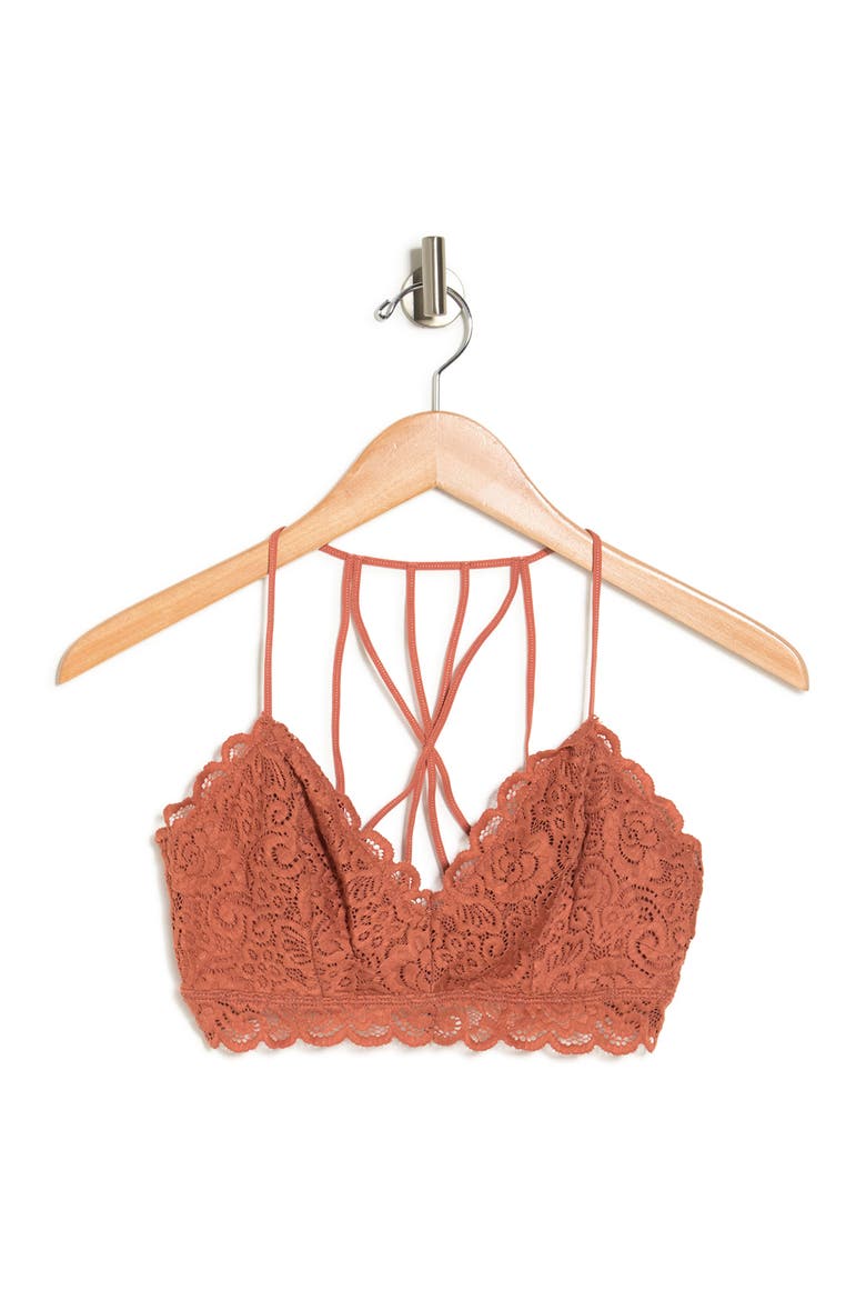 Strappy Bralette, Alternate, color, BRICK