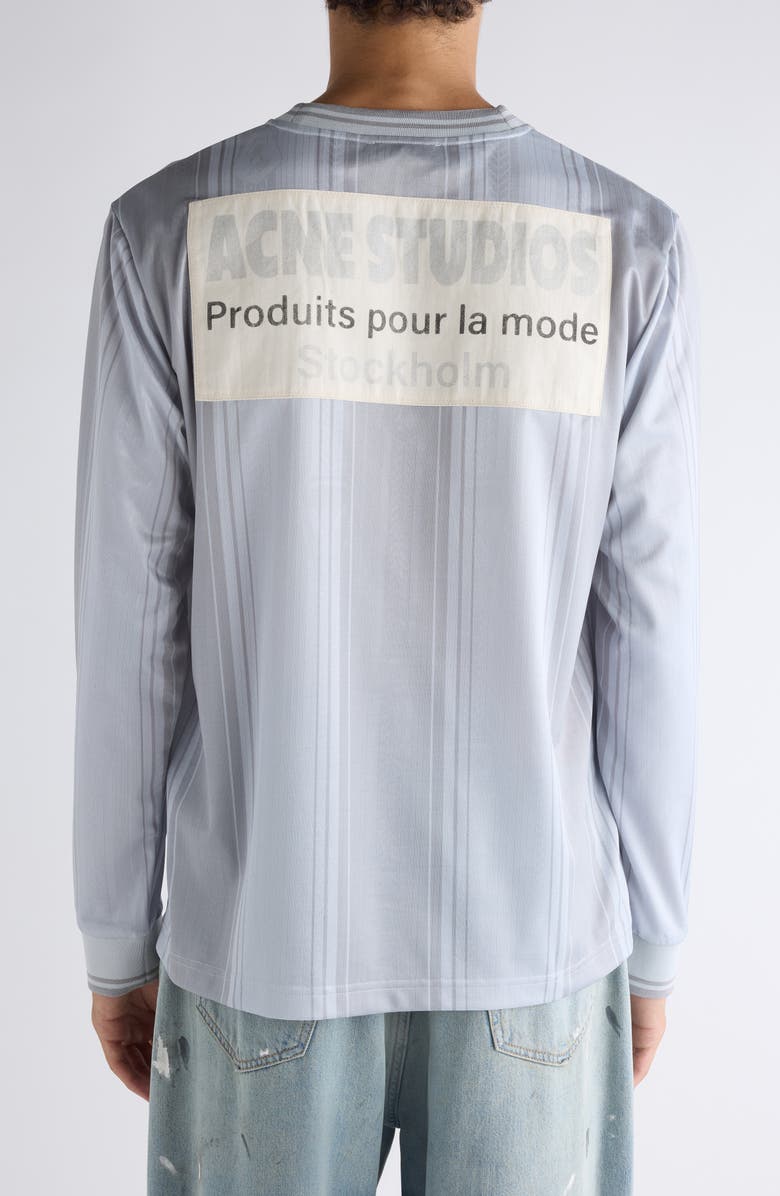 Acne Studios Edwin Sports Long Sleeve Graphic T-Shirt, Alternate, color, Grey