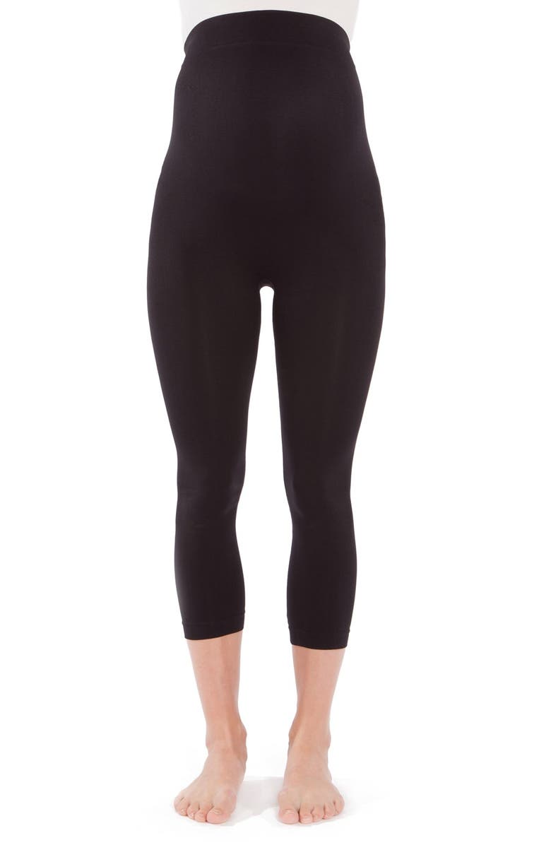 Modern Eternity 2-Pack Seamless Maternity Capri Leggings, Main, color,