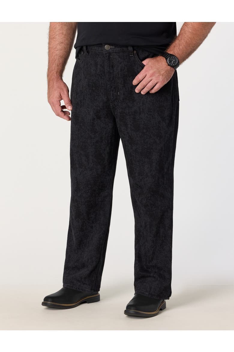 Big & Tall Ink Wash Loose-Fit Jeans, Main, color, SHADOW INK