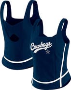 WEAR by Erin Andrews Women's WEAR by Erin Andrews Navy Dallas Cowboys Square Neck Tank Top
