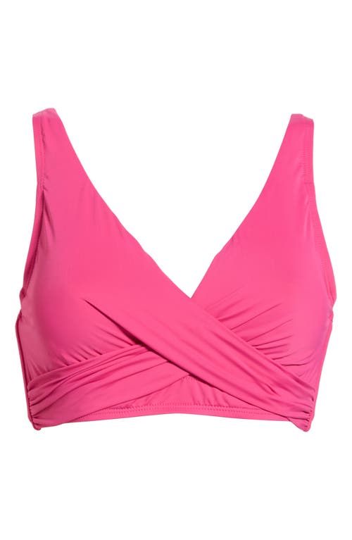 Jantzen Vera Surplice Bikini Top In Pink