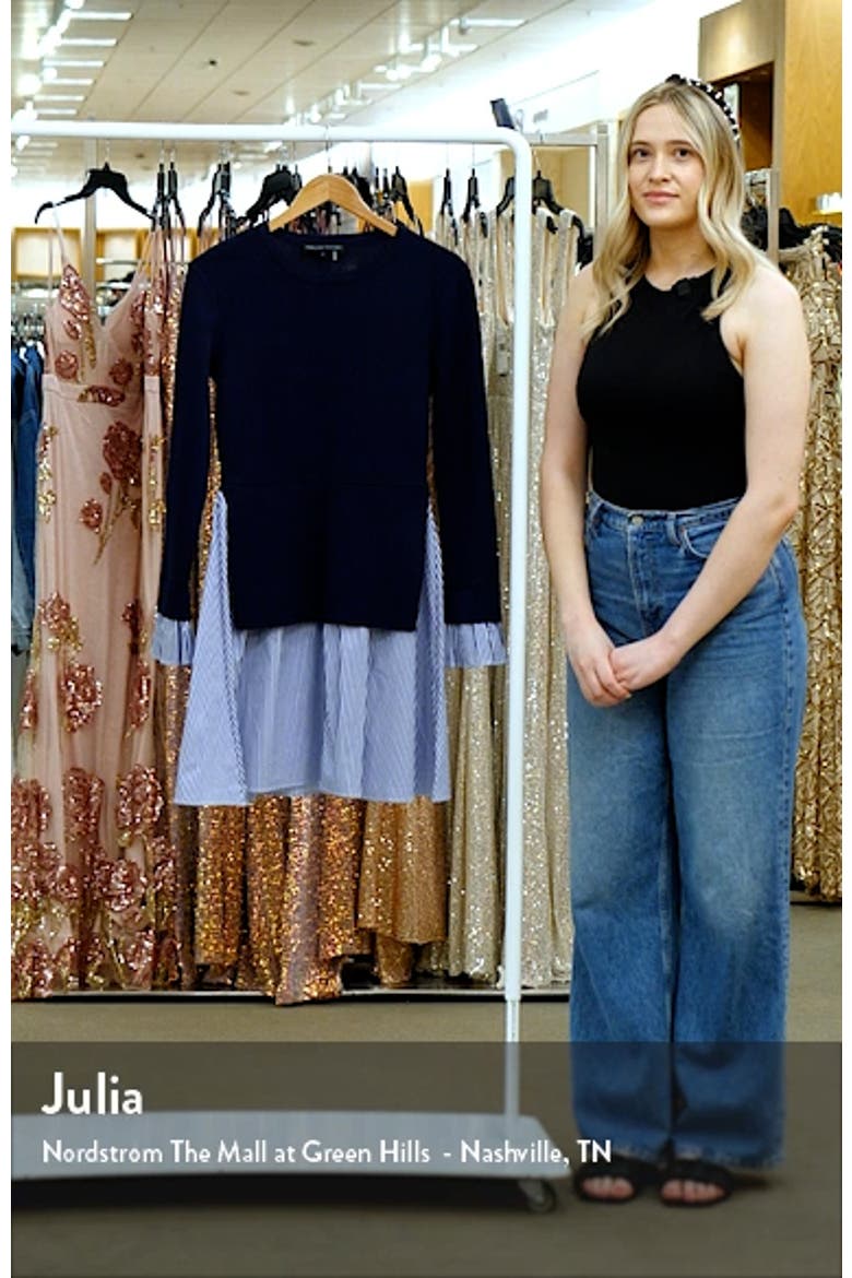 Combo Knit & Poplin Dress video