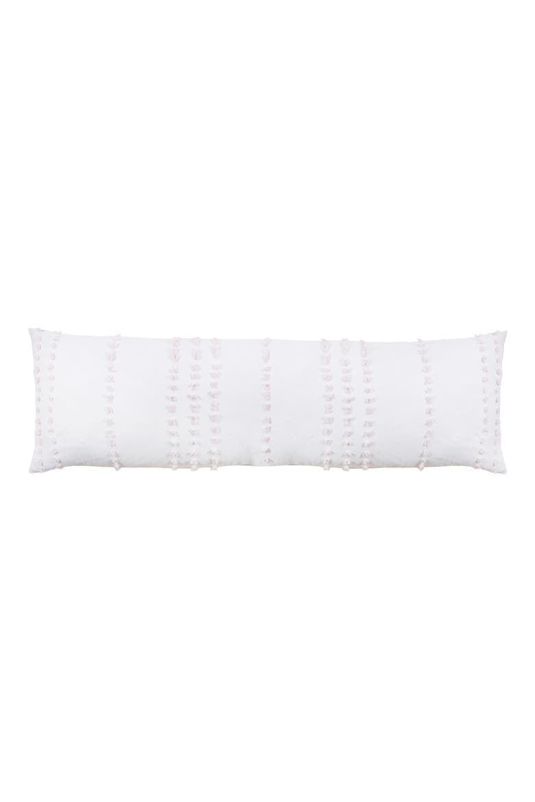 Poppy Body Pillow, Main, color, WHITE/ BLUSH