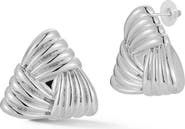 GLAZE JEWELRY Textured Triangle Stud Earrings