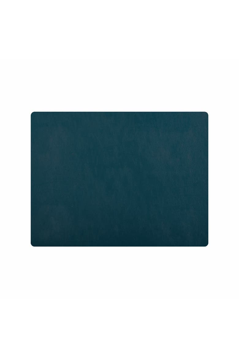 Davanti by  Mattola Placemats Set of 6, Rectangular 16.5 x 12.5 Inch Indoor Outdoor Table Placemats, Main, color, Pine Green