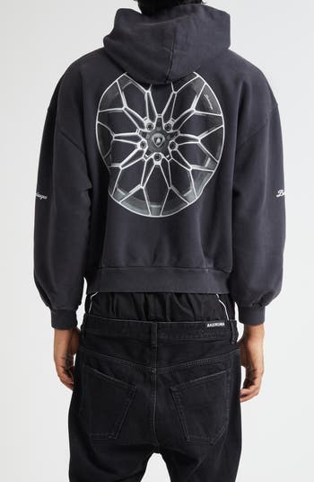 【送料込】BALENCIAGA★Lamborghini SmallFit ジップフーディー Balenciaga x Automobili Lamborghini Small Fit Full Zip