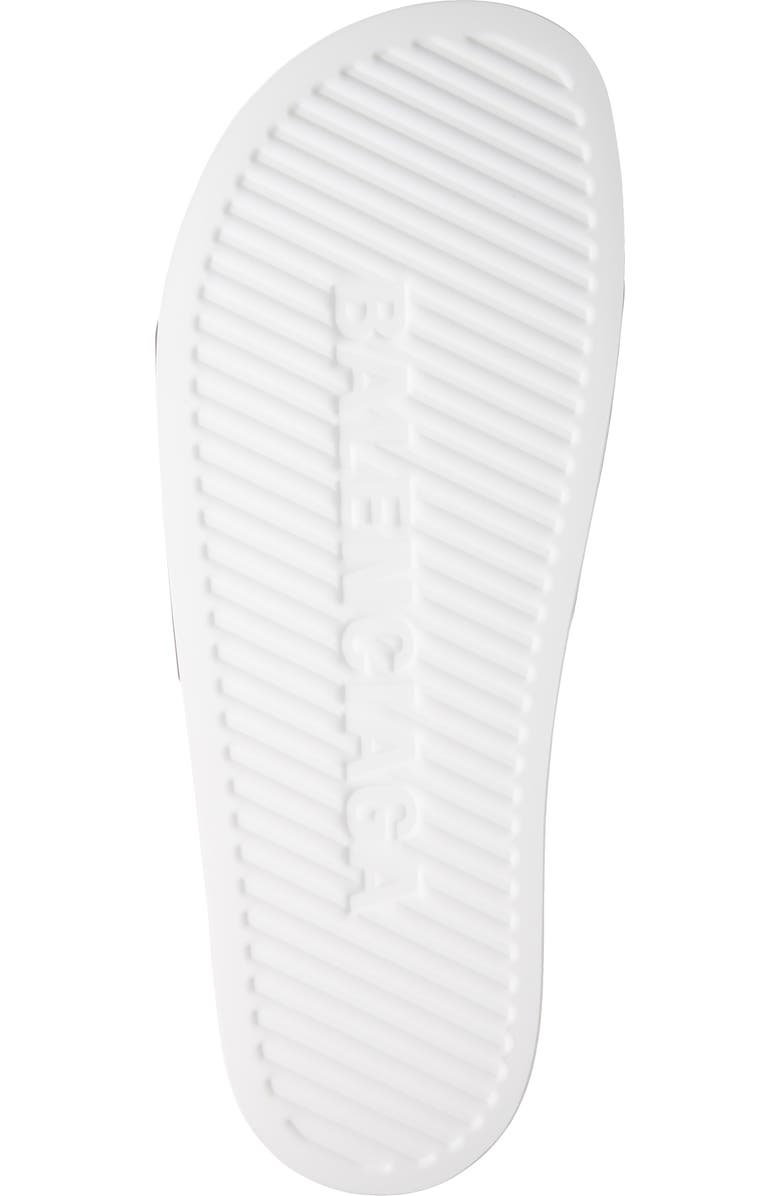 Balenciaga Logo Mismatched Slide Sandal, Alternate, color,
