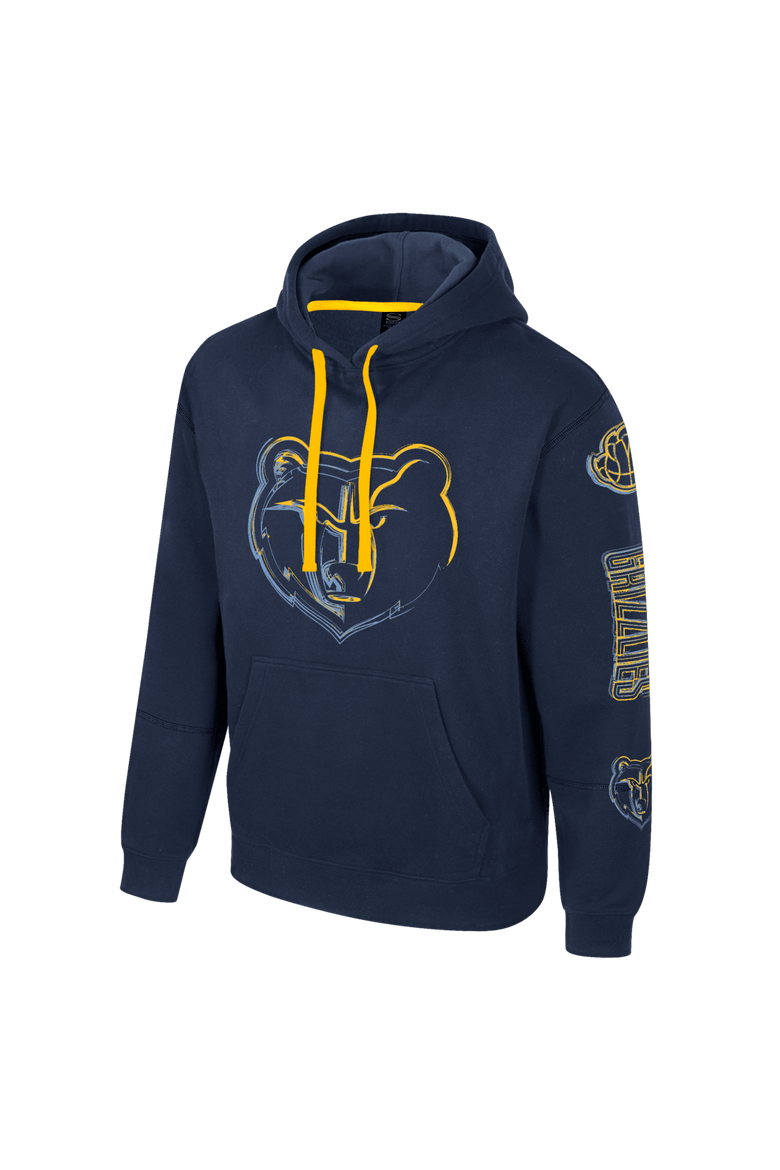 Unisex Stadium Essentials Navy Memphis Grizzlies Elementized Pullover Hoodie, Alternate, color, Navy