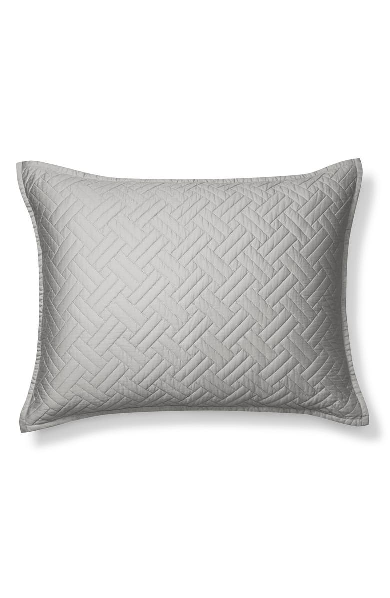 Boll & Branch Heritage Quilted Organic Cotton Sham, Main, color, 