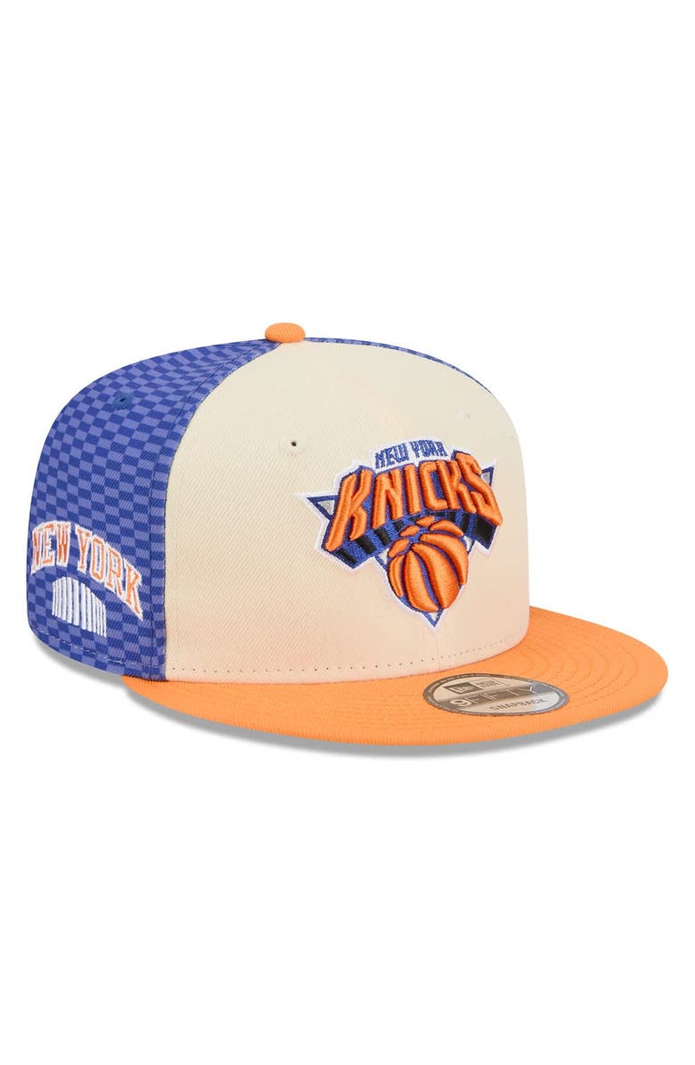 New Era Men's New Era Cream New York Knicks 2025/26 City Edition Alternate 9FIFTY Snapback Hat, Main, color, Cream