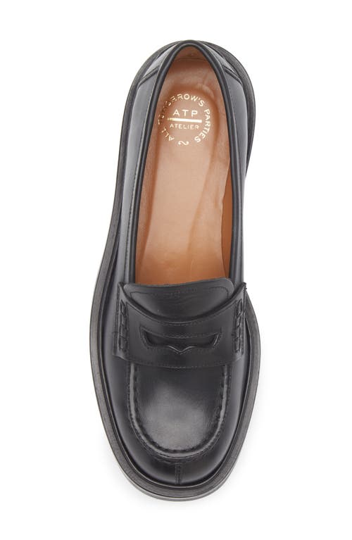 Atp Atelier Albaredo Penny Loafer In Black