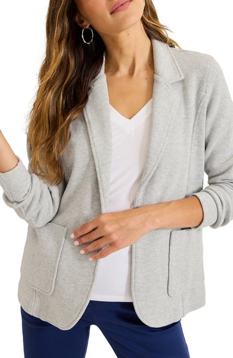 Aruba Stretch Cotton Knit Blazer