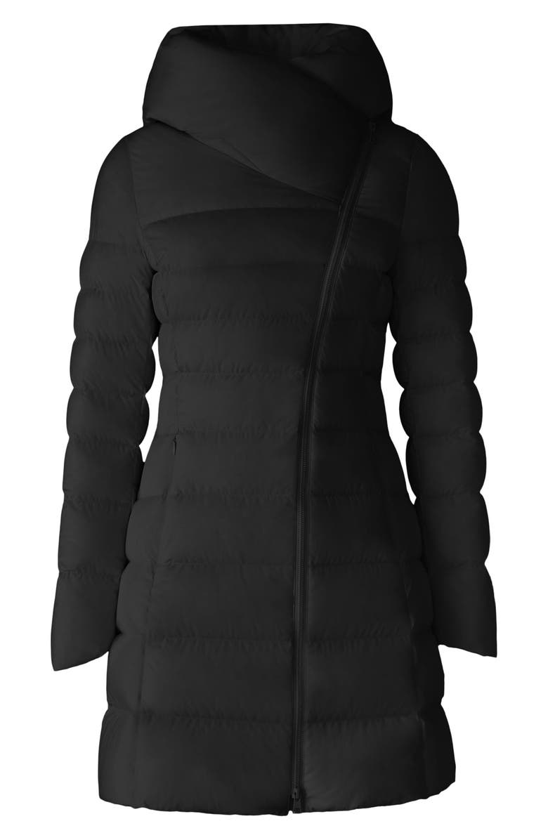 Soia & Kyo Judy Water Resistant 700 Fill Power Hooded Down Coat, Alternate, color, Black