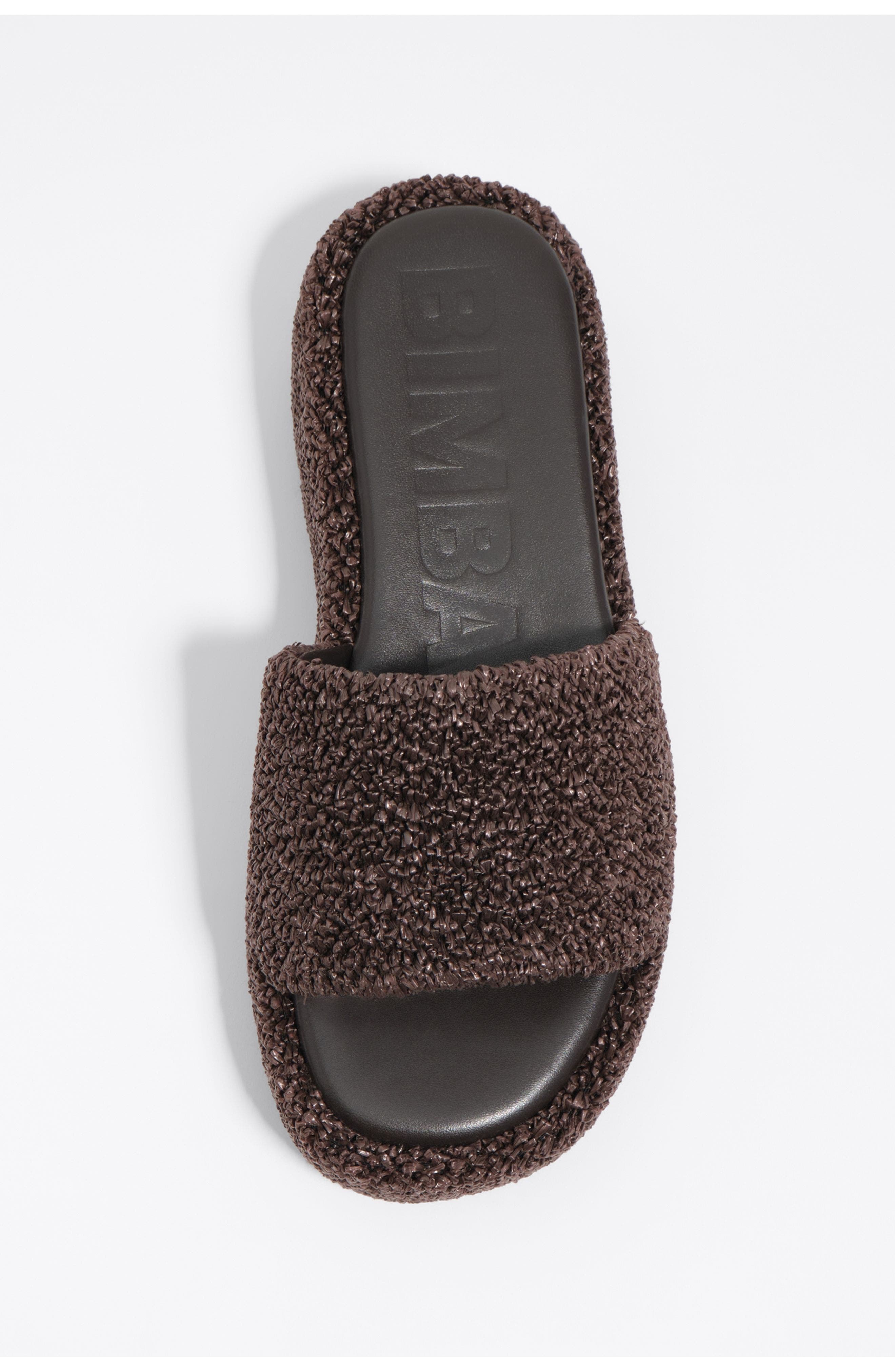 Bimba y Lola Textile High Sole Sandal, Alternate, color, Chocolate