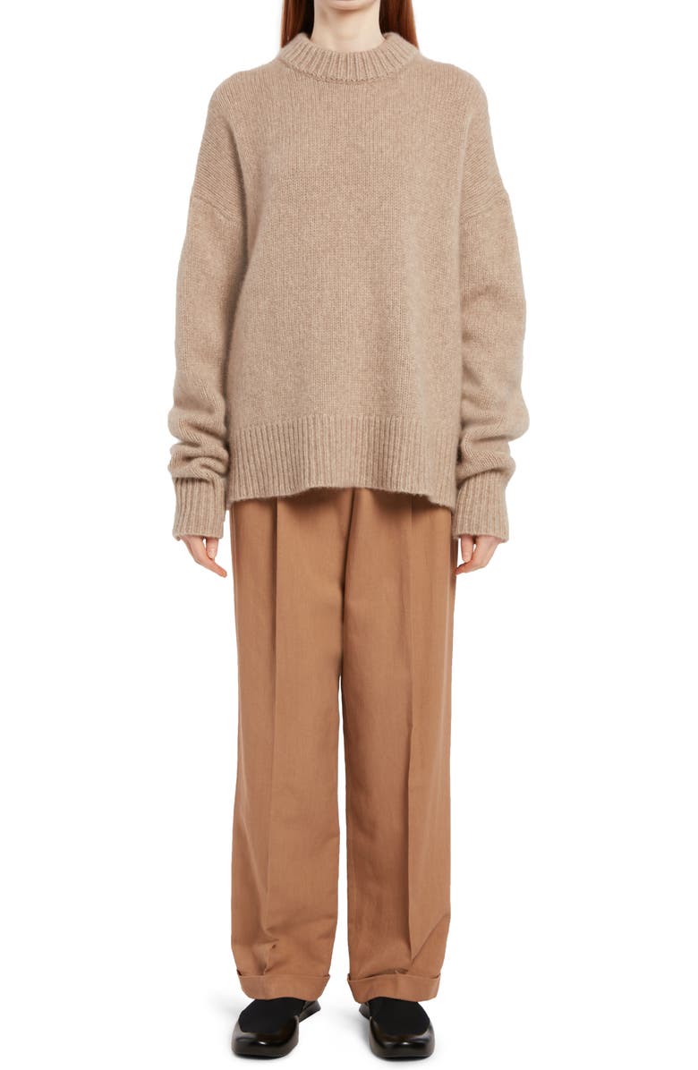 The Row Cassandra Silk & Linen Pants, Alternate, color,