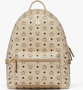 MCM Stark Side Studs Backpack in Visetos