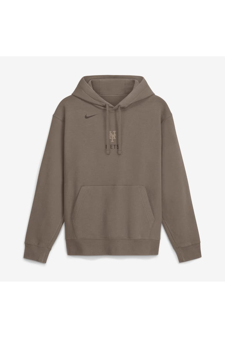 Men's Nike  Brown New York Mets Fashion Club Pullover Hoodie, Alternate, color, Brown