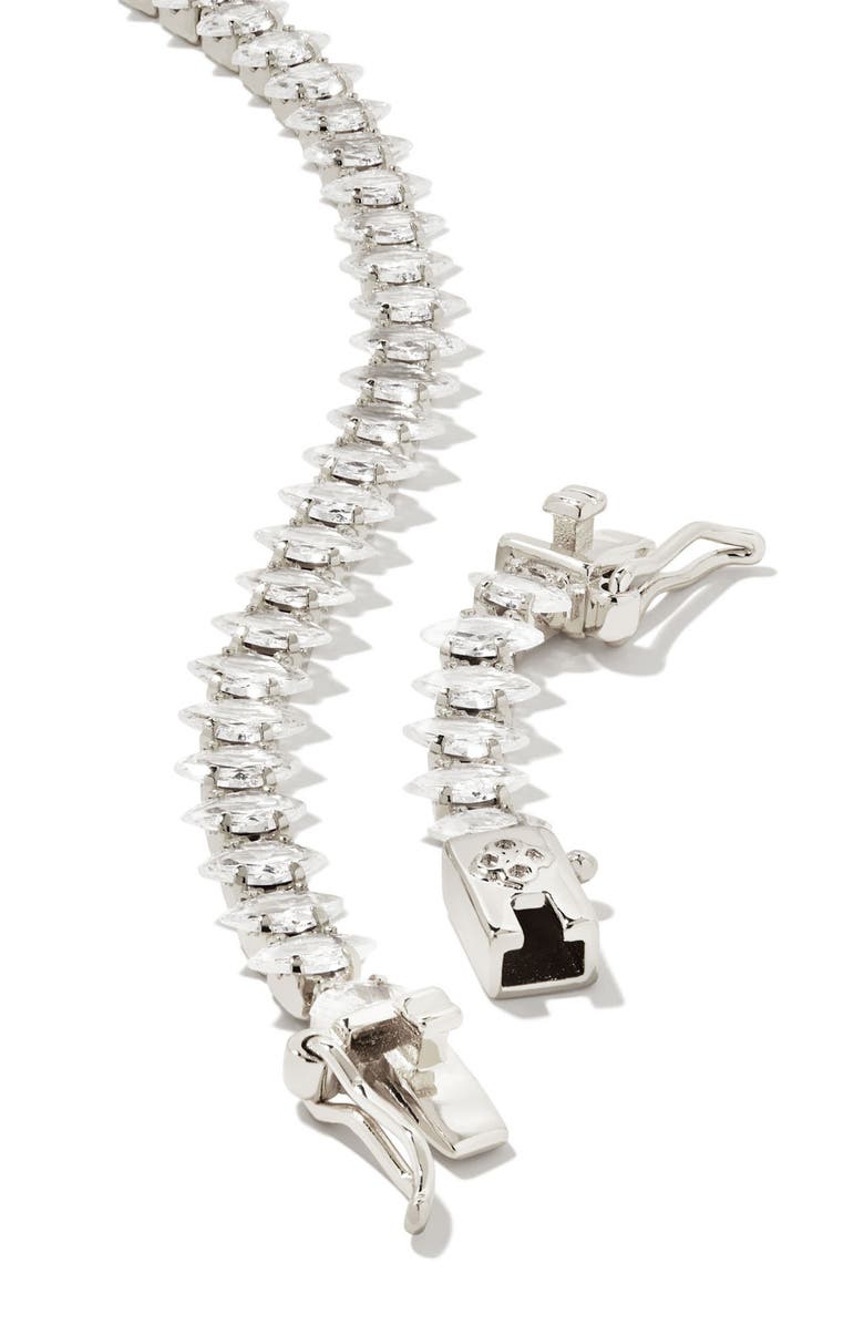 Kendra Scott Larsan Cubic Zirconia Tennis Necklace, Alternate, color, 