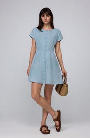 JUANA Faye Pleated Shirt Dress