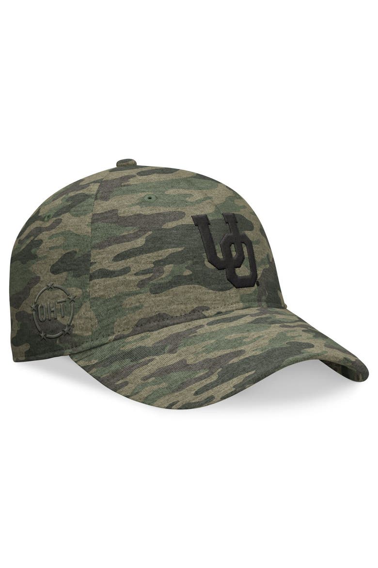 Men's Top of the World Camo Oregon Ducks OHT Military Appreciation Hound Adjustable Hat, Alternate, color, Camo
