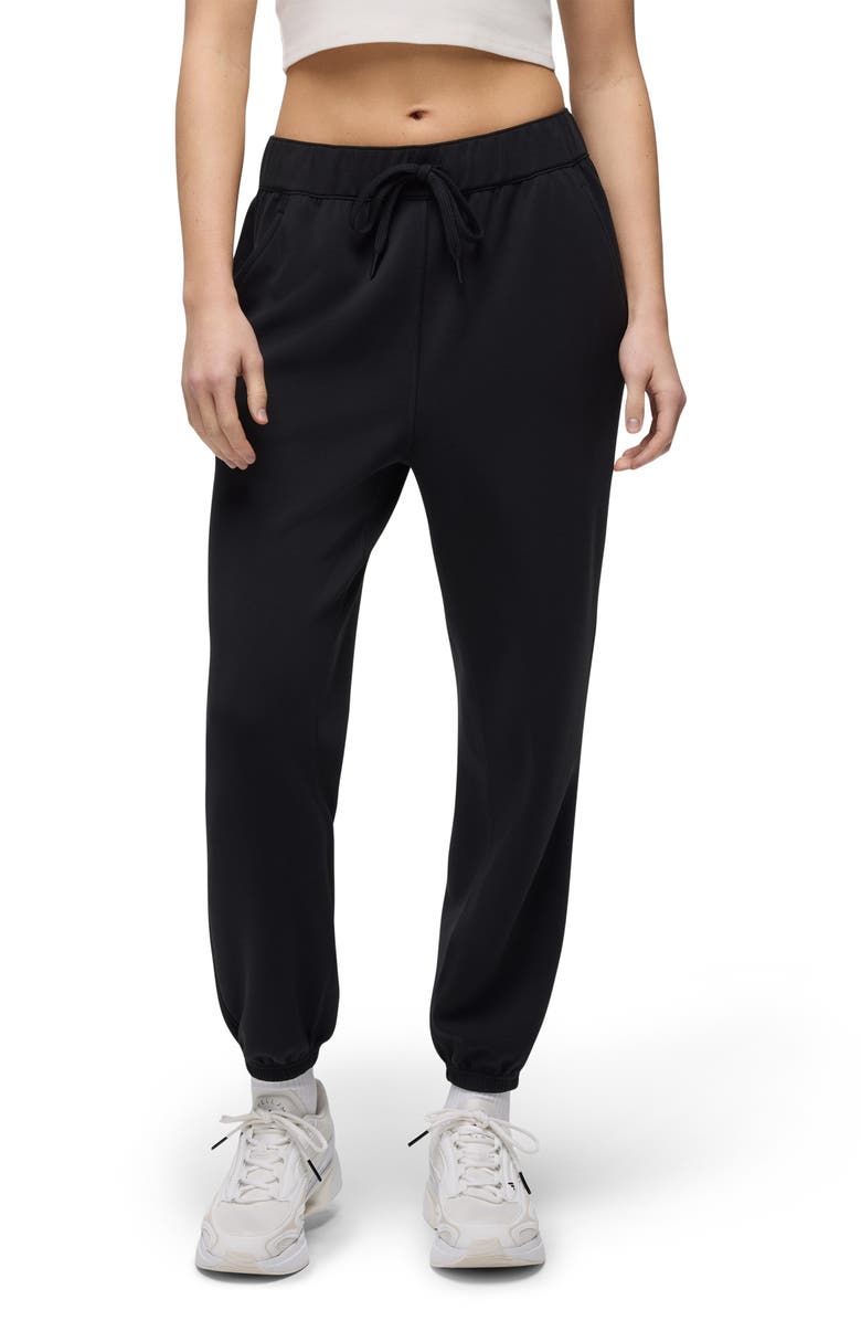 prAna Shea High Waist Drawstring Joggers, Main, color, Black