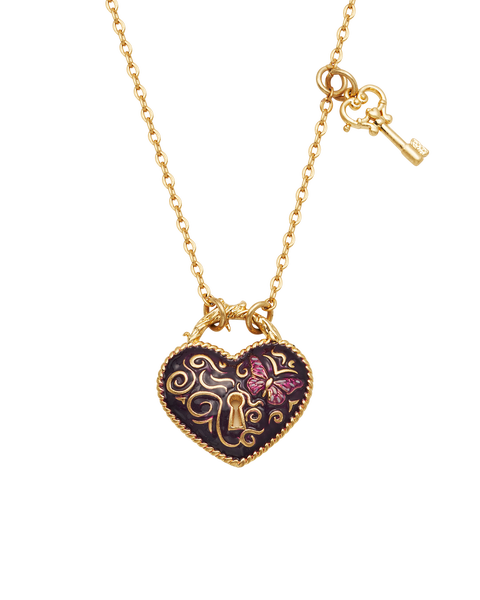 Eve Heart Lock & Key Necklace