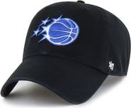 '47 Men's '47 Black Orlando Magic Core Logo Clean Up Adjustable Hat
