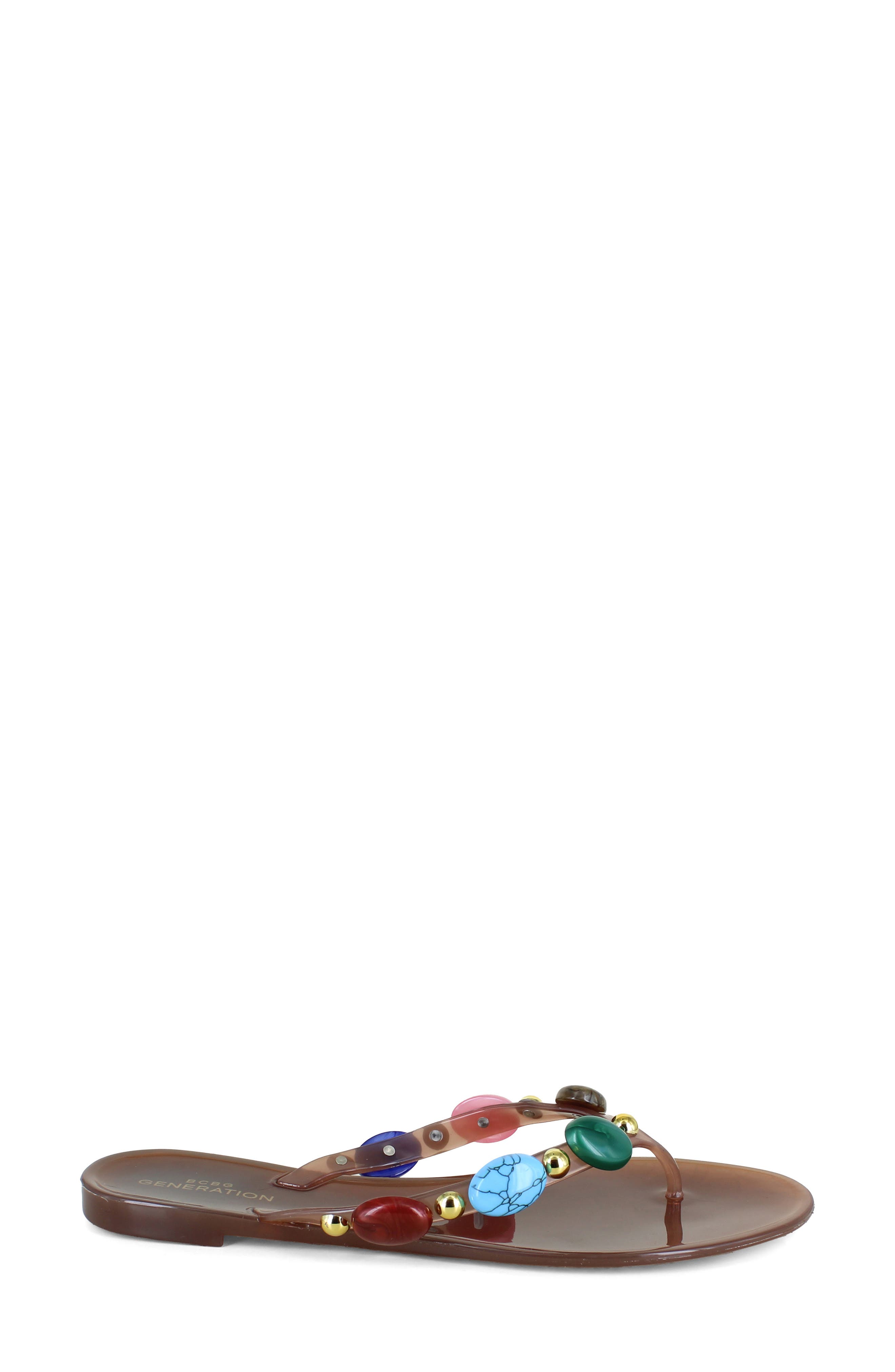 BCBG Uleema Flip Flop, Alternate, color, Brown