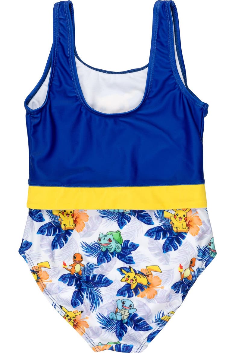 Pikachu Onepiece Swimsuit, Alternate, color, Royal Blue