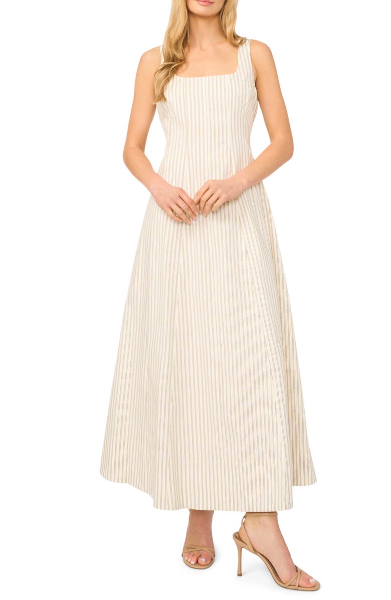 Halogen<sup>®</sup> Sleeveless Maxi Dress, Main, color, Antique White