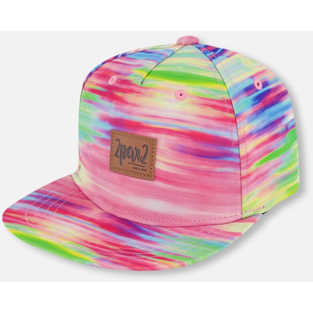 Deux Par Deux Girl's Printed Cap Multicolored In Multicolored