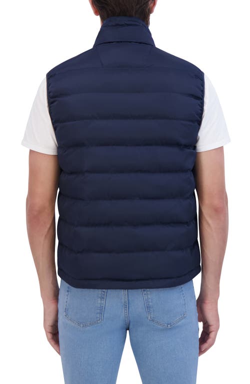 Robert Graham Water Resistant Quilted Puffer Vest In Blue