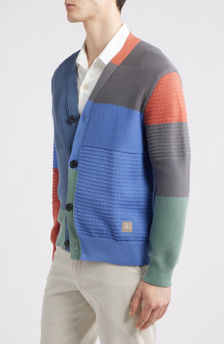 Paul Smith Colorblock Cardigan, Alternate, color,