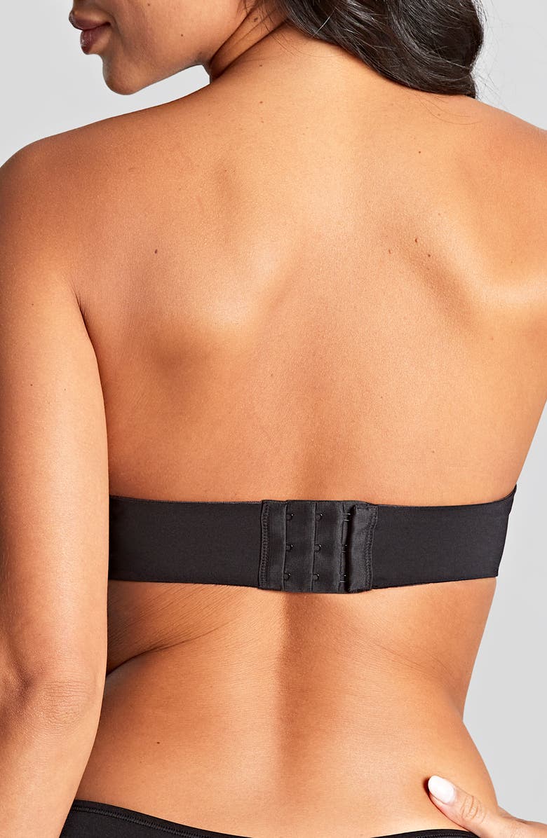 Panache Porcelain Elan Underwire Smooth & Seamless Strapless Bra, Alternate, color, Black