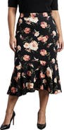 Standards & Practices Floral Print Midi Skirt