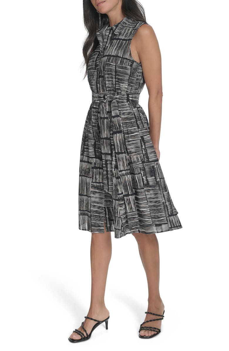 Calvin Klein Sleeveless A-Line Shirtdress, Alternate, color,