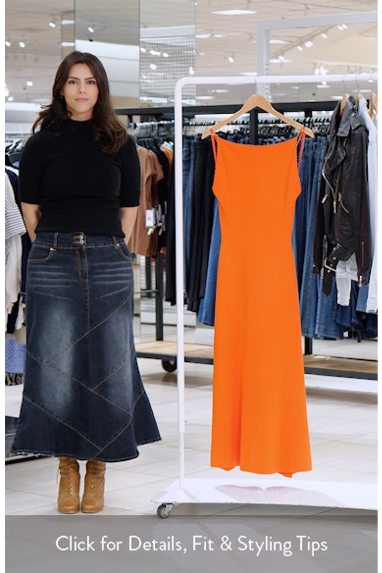 Embroidered Detail Midi Dress video