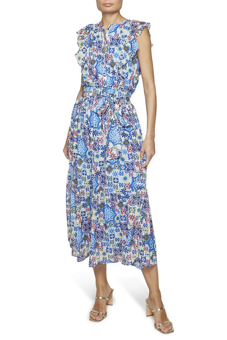 Jade Midi Dress, Main, color, MULTI MEDALLION PRINT