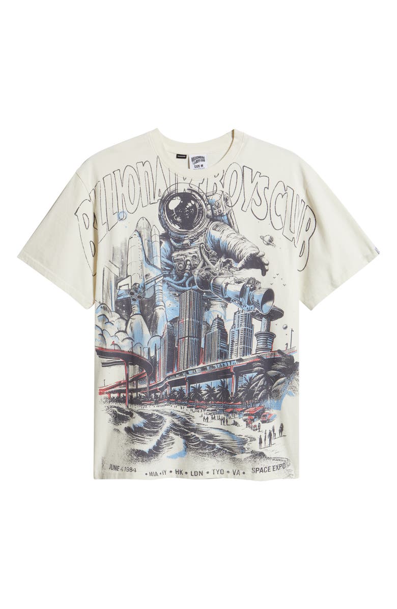 Billionaire Boys Club Space Expo Cotton Graphic T-Shirt, Main, color, Gardenia