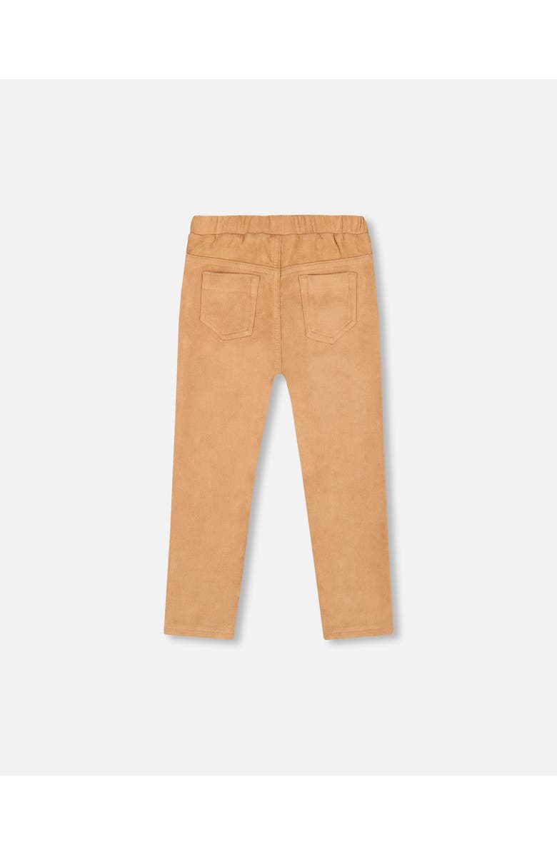 Deux par Deux Stretch Suede Treggings, Alternate, color, Light Pecan Brown